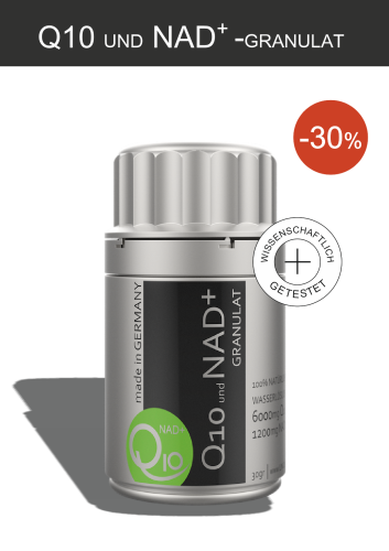 Q10-GRANULAT und NAD+ -30%